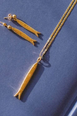 Halskjede - Hippie Fish Gold