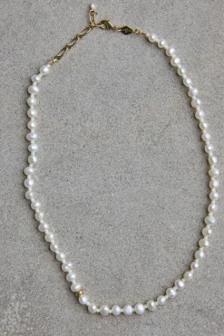 Halskjede - Petit Stellar Pearly Gold