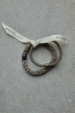 Hårstrikker - Kknekki 2pk Khaki Concrete