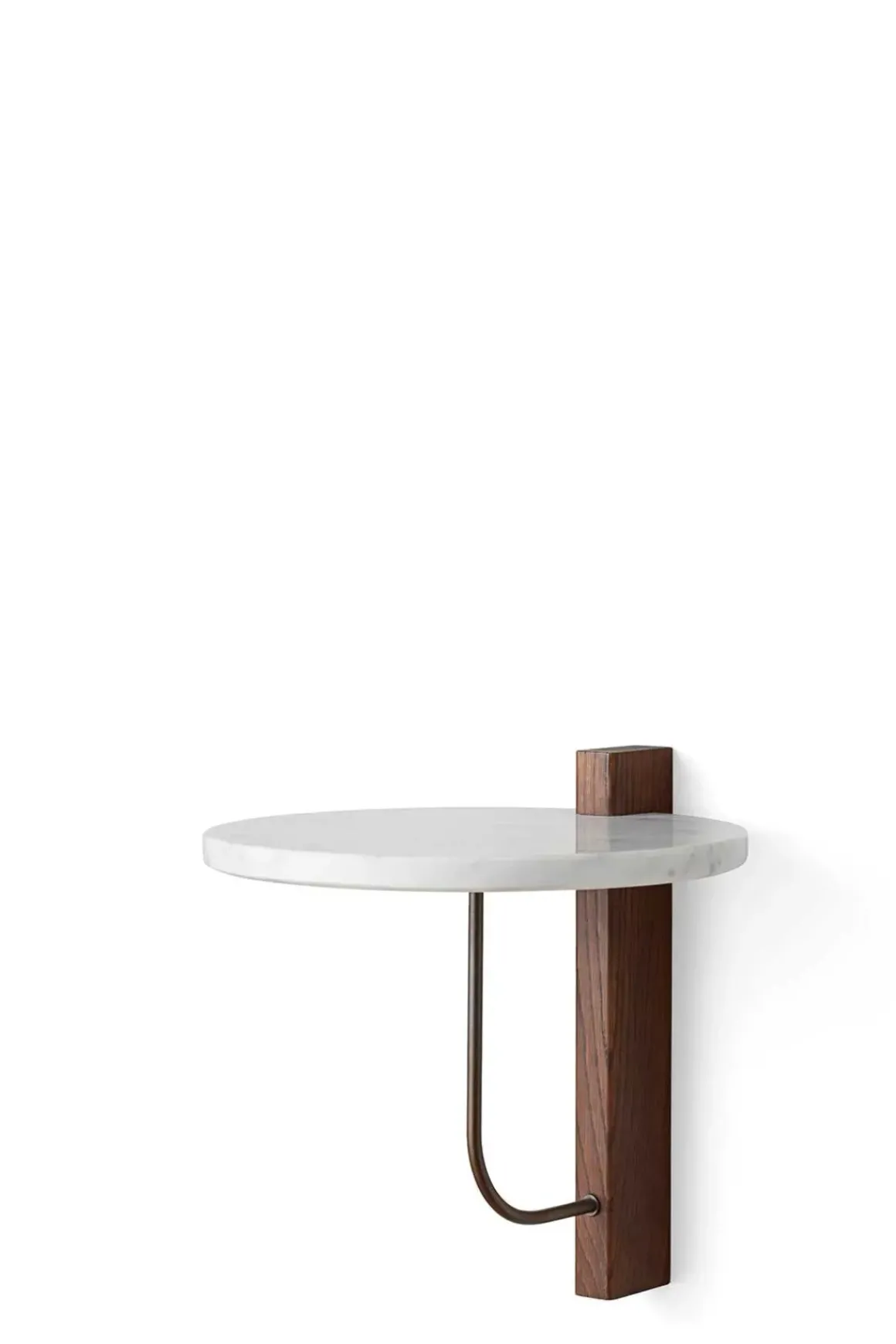 Hylle - Corbel Dark Stained Oak Carrara Marble