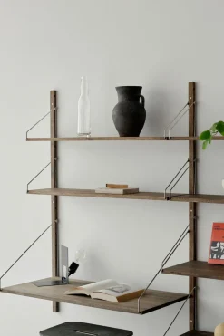 Hylle - Library Dark Oak Desk Section H1148