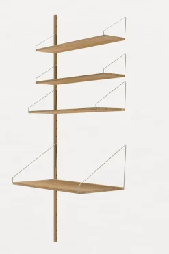 Hylle - Library Natural Oak Desk Add-On H1852