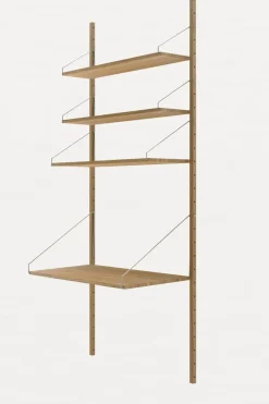 Hylle - Library Natural Oak Desk Section H1852