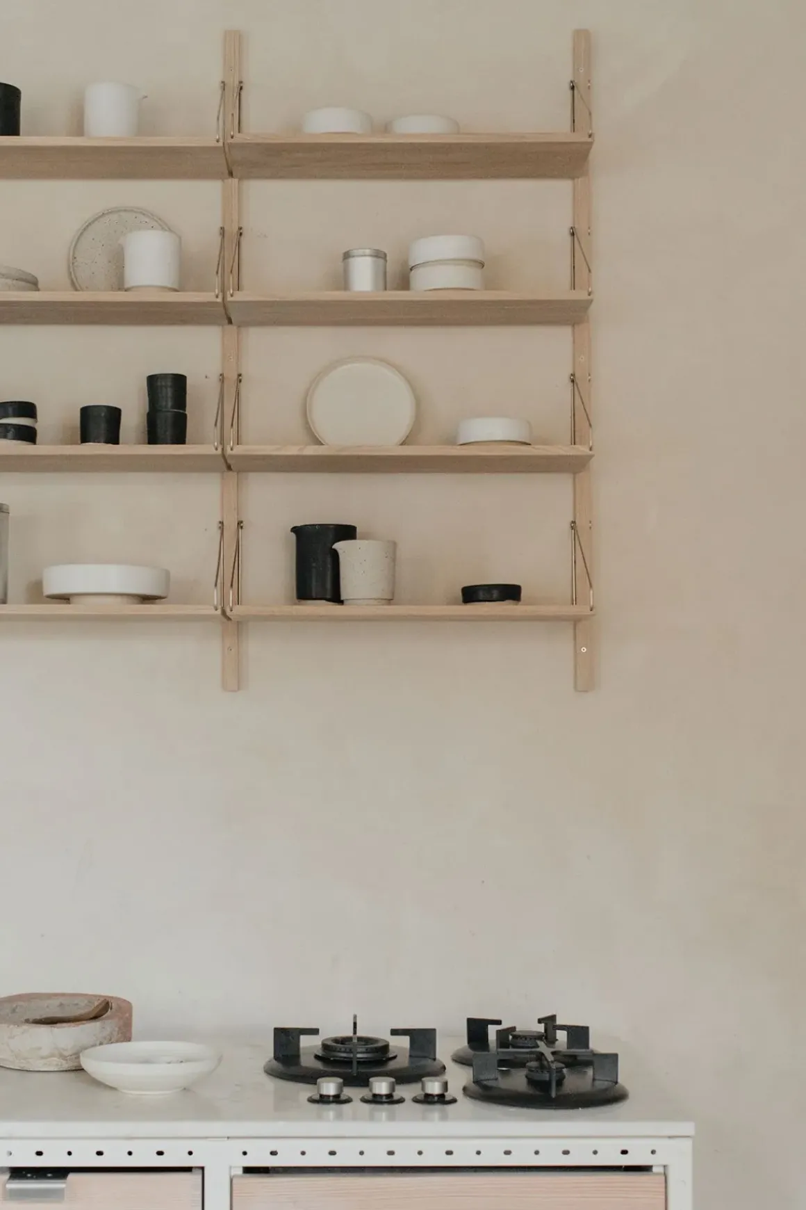 Hylle - Library Natural Oak Single set H1148 W80