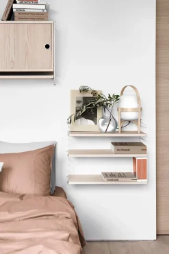 Hylle - Pocket 60x15xh50 Ask/Hvit