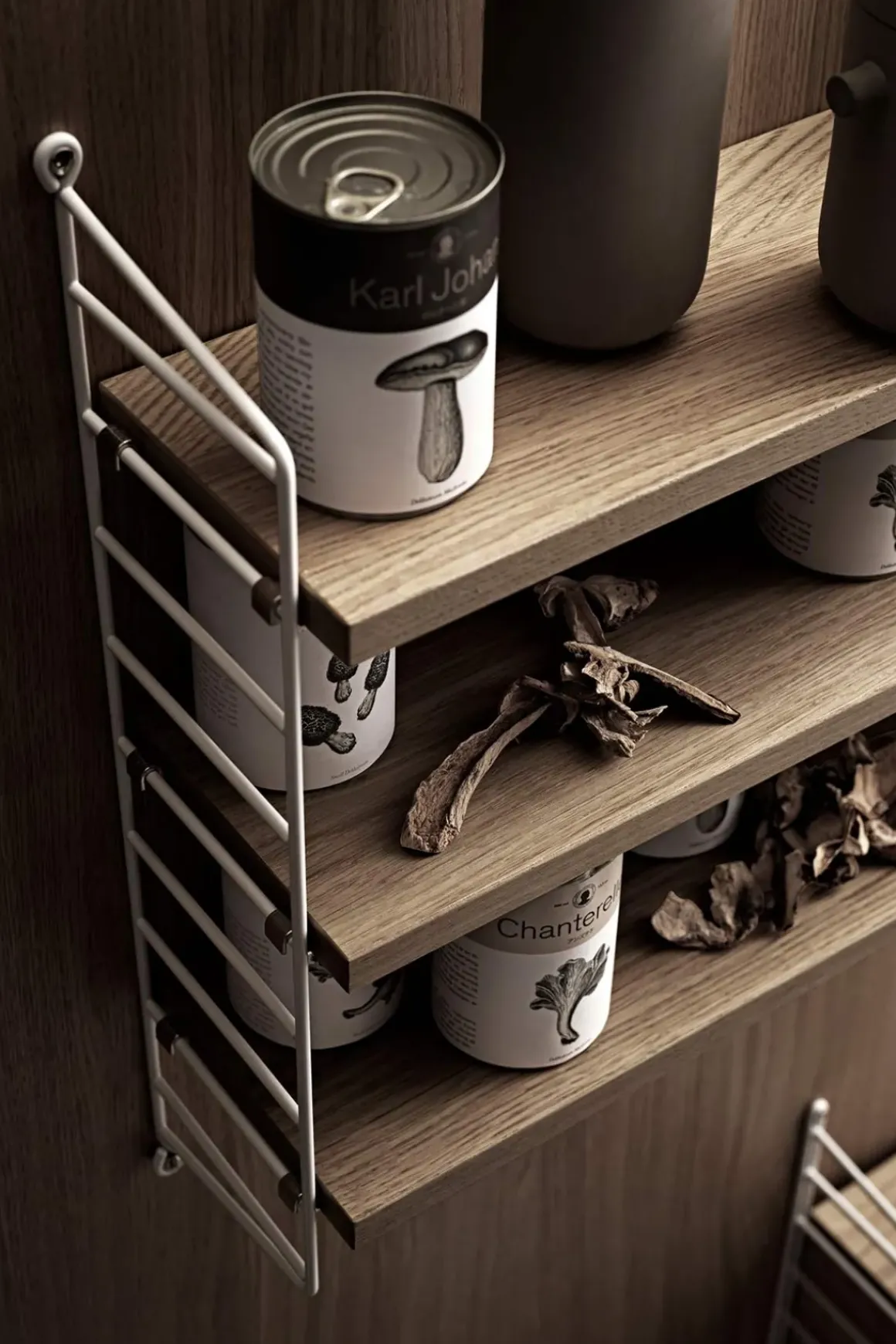 Hylle - Pocket 60x15xh50 Eik/Hvit