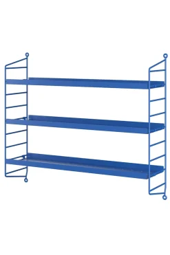 Hylle - Pocket 60x15xh50 Metall Blue