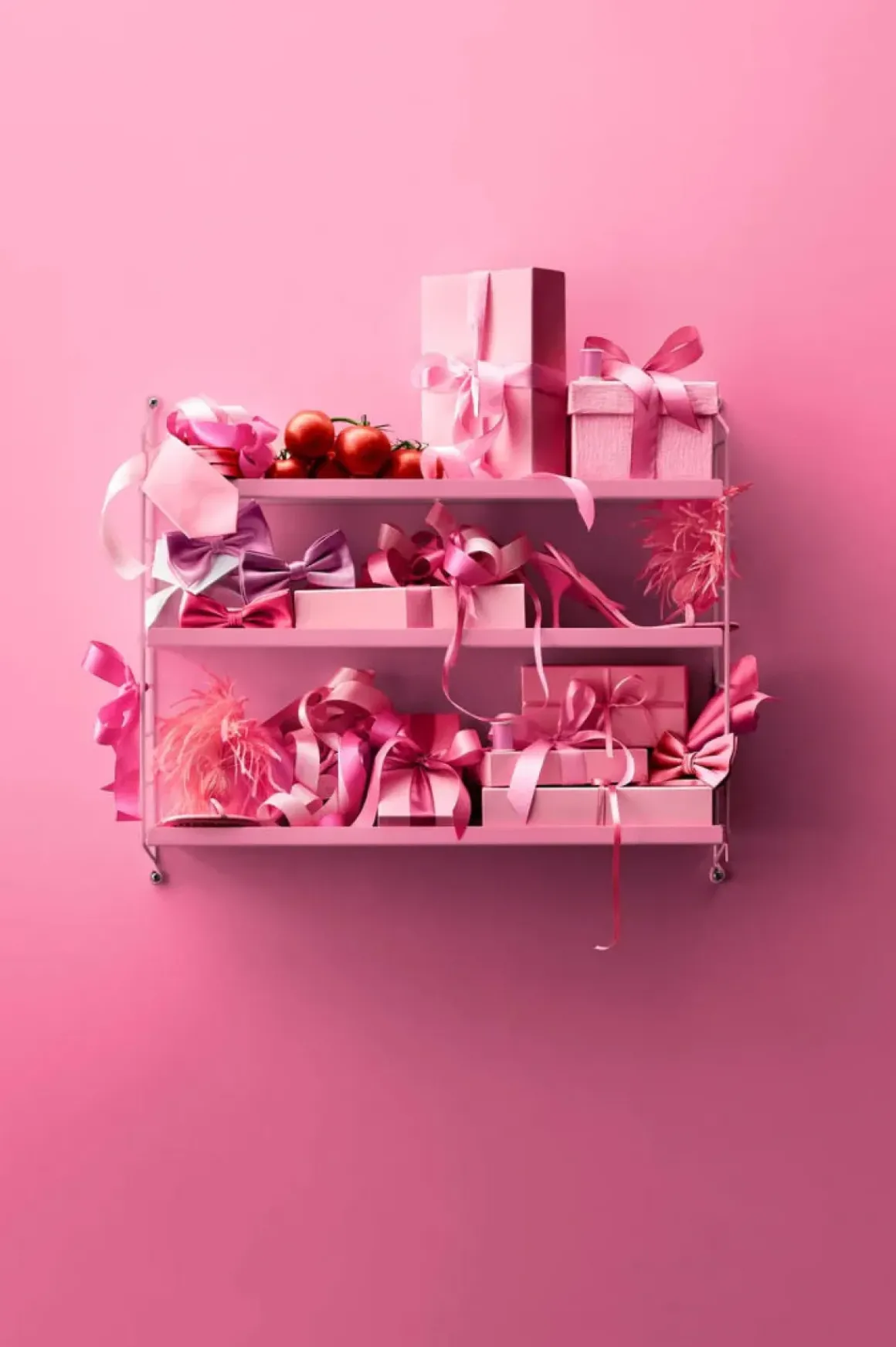 Hylle - Pocket 60x15xh50 Metall Fuchsia