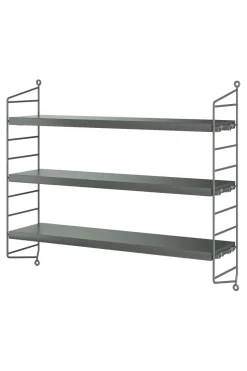 Hylle - Pocket 60x15xh50 Mørkegrå/Mørkegrå