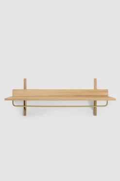 Hylle - Sector Rack Shelf Oak/Brass