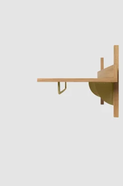 Hylle - Sector Rack Shelf Oak/Brass