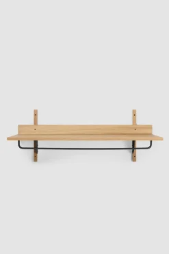 Hylle - Sector Rack Shelf Oak/Black Brass