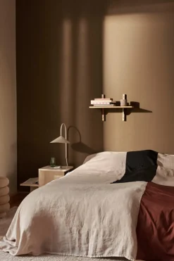 Hylle - Sector Shelf Single/Narrow Oak/Brass