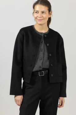 Jakke - Monaco Double Jacket Jet Black