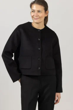 Jakke - Monaco Double Jacket Jet Black
