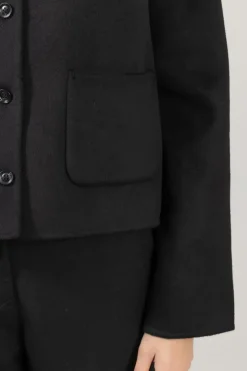 Jakke - Monaco Double Jacket Jet Black