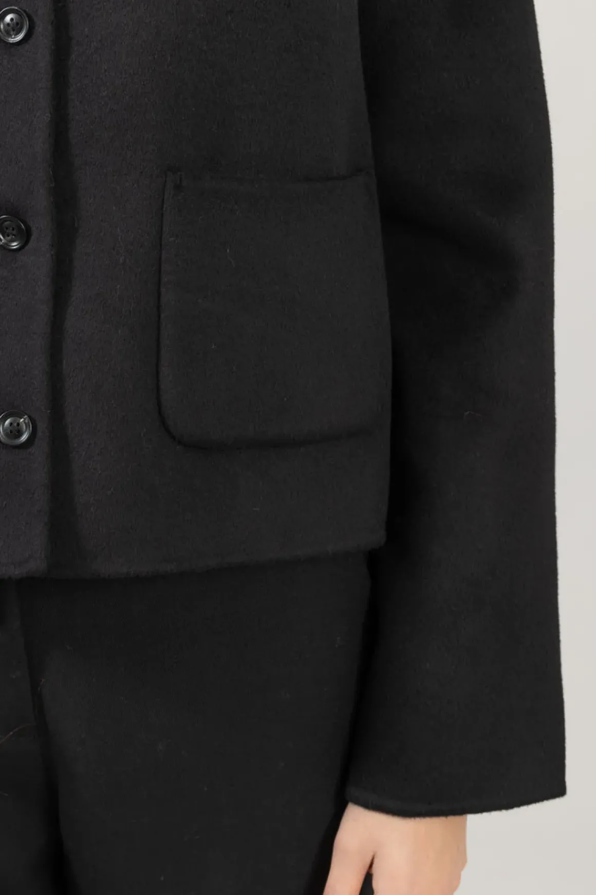 Jakke - Monaco Double Jacket Jet Black