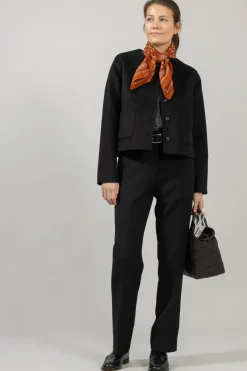 Jakke - Monaco Double Jacket Jet Black