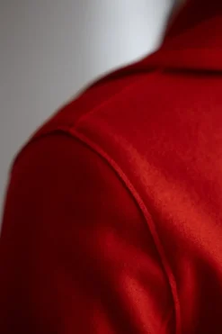 Jakke - Peacoat Light Pressed Wool Bright Red