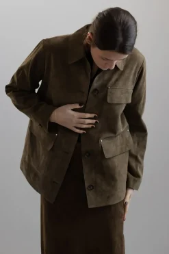 Jakke - Suede Oversized