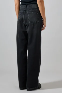 Jeans - Shea High-Rise Straight Black Stained
