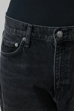 Jeans - Shea High-Rise Straight Black Stained