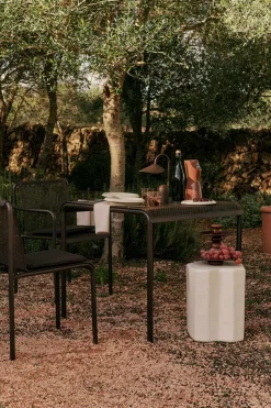 Kafébord - Dapple 80x80cm Dark Chocolate