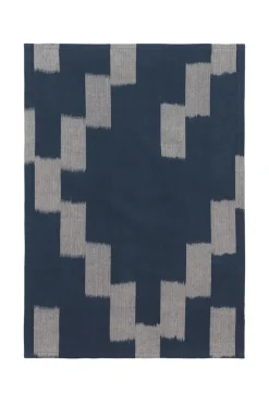 Kjøkkenhåndkle - Ikat Ink Blue/Parchment