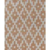Kjøkkenhåndkle - Ikat Mist Blue/Terracotta