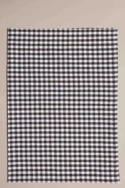 Kjøkkenhåndkle - Rutete Java Brun