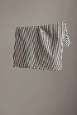 Kjøkkenhåndkle - Striper Brun/Hvit