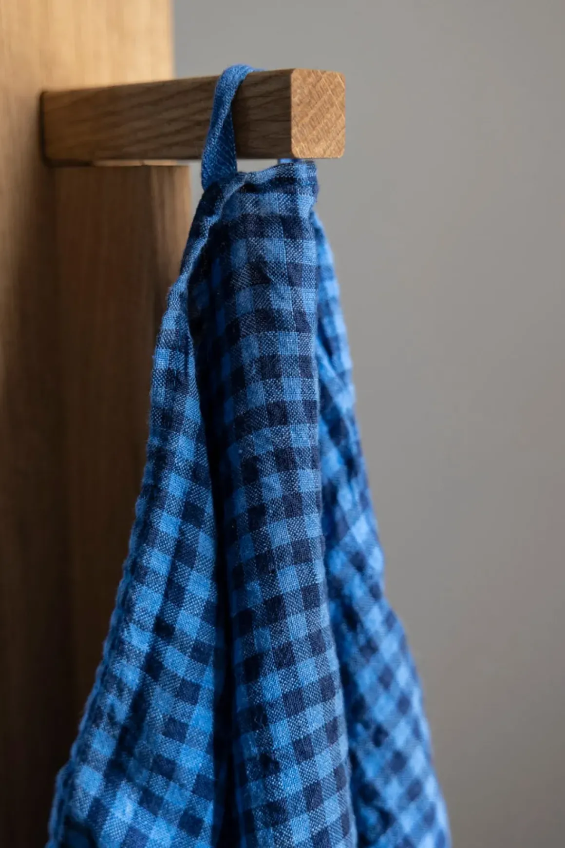 Kjøkkenhåndkle - 55x80cm Blue/Dark Blue Gingham