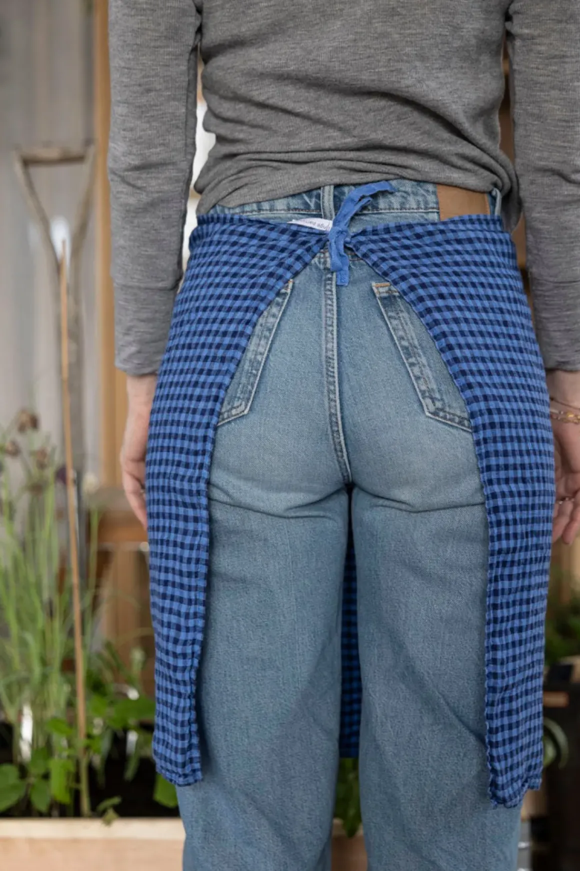 Kjøkkenhåndkle - 55x80cm Blue/Dark Blue Gingham