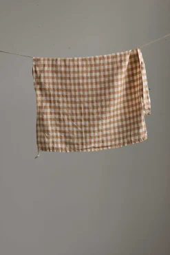 Kjøkkenhåndkle - 50x70cm Lin Gingham Biscuit