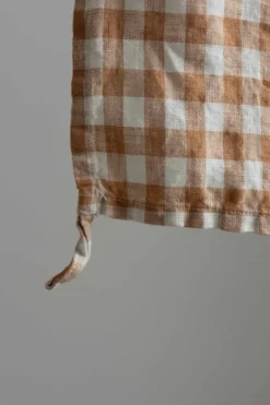 Kjøkkenhåndkle - 50x70cm Lin Gingham Biscuit