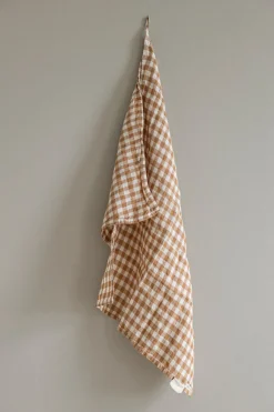 Kjøkkenhåndkle - 50x70cm Lin Gingham Biscuit