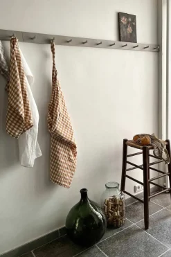 Kjøkkenhåndkle - 50x70cm Lin Gingham Biscuit