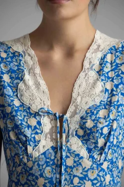 Kjole - Amari Dress Shell Pansy Indigo