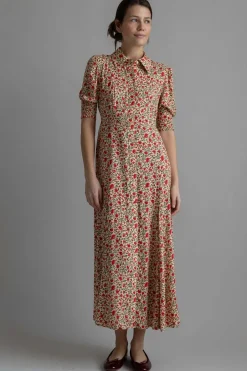 Kjole - Bloom Dress Ditsy Trail Cream