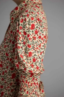 Kjole - Bloom Dress Ditsy Trail Cream