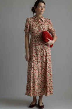 Kjole - Bloom Dress Ditsy Trail Cream