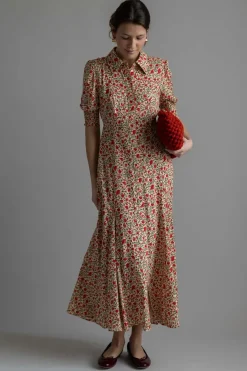 Kjole - Bloom Dress Ditsy Trail Cream