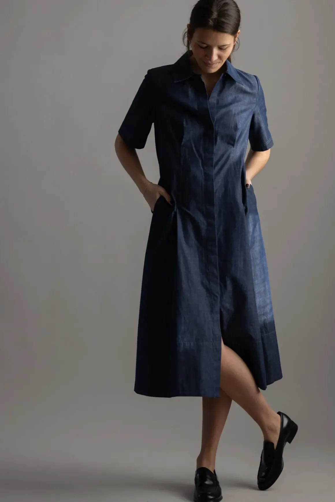 Kjole - Denim S/S Shirt Dress