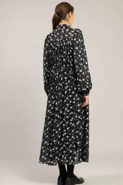 Kjole - Floral Volumes Blue/White Flower Garden