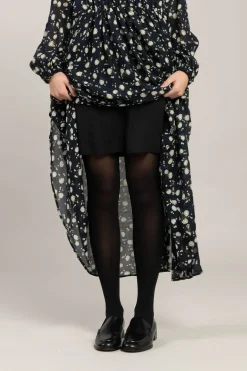 Kjole - Floral Volumes Blue/White Flower Garden