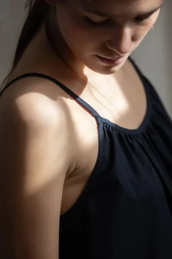 Kjole - Strap Dress Black Navy