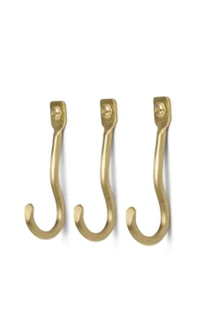Knagg - Curvature Brass 3pk