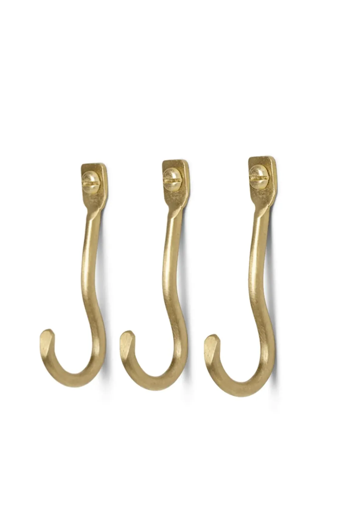 Knagg - Curvature Brass 3pk