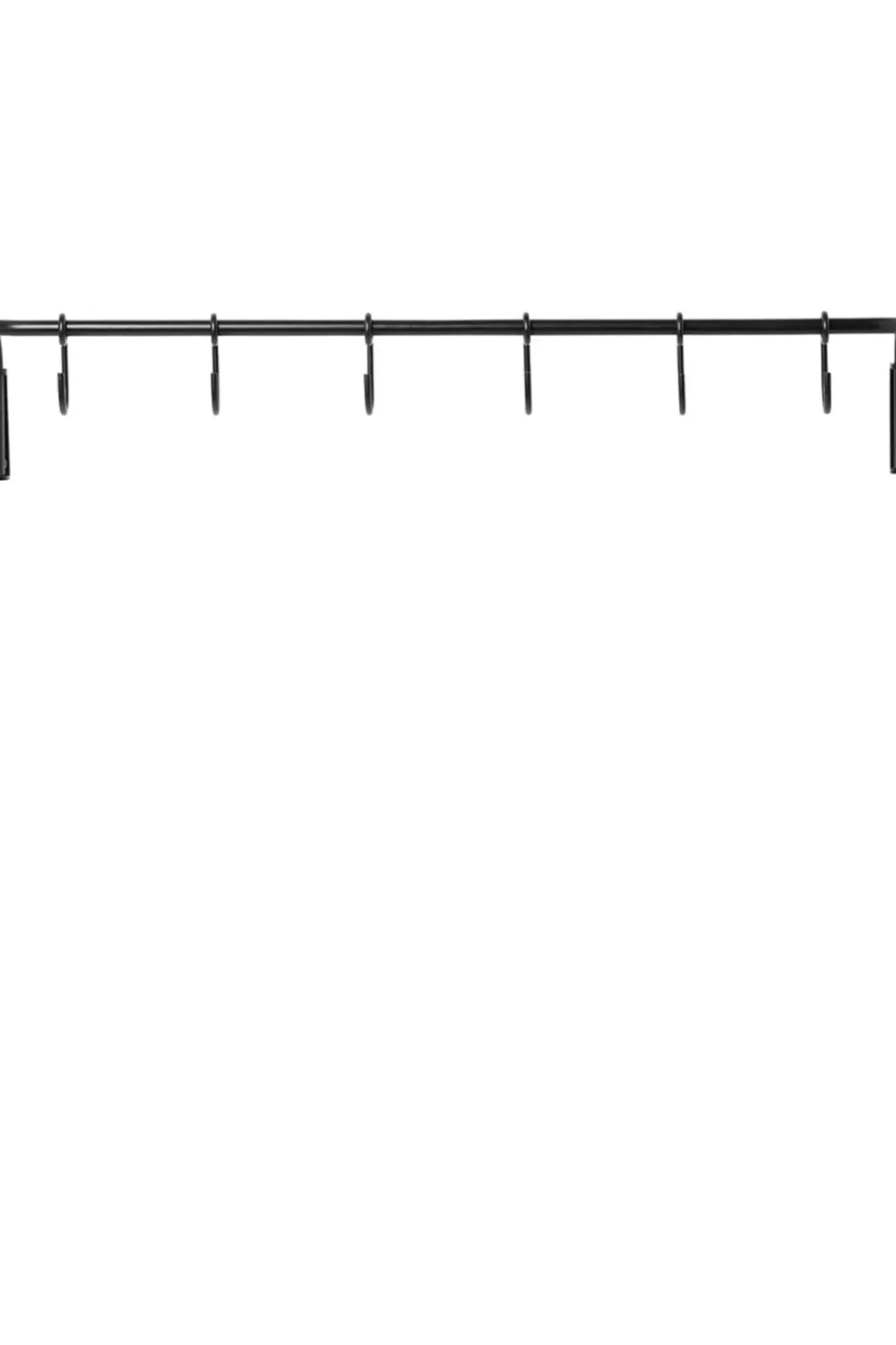 Knaggrekke - 6 knagger Black