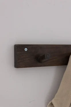 Knaggrekke - 6 knagger 80cm Brun/Sort